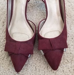 Kelly&Katie Burgundy Mini Pumps